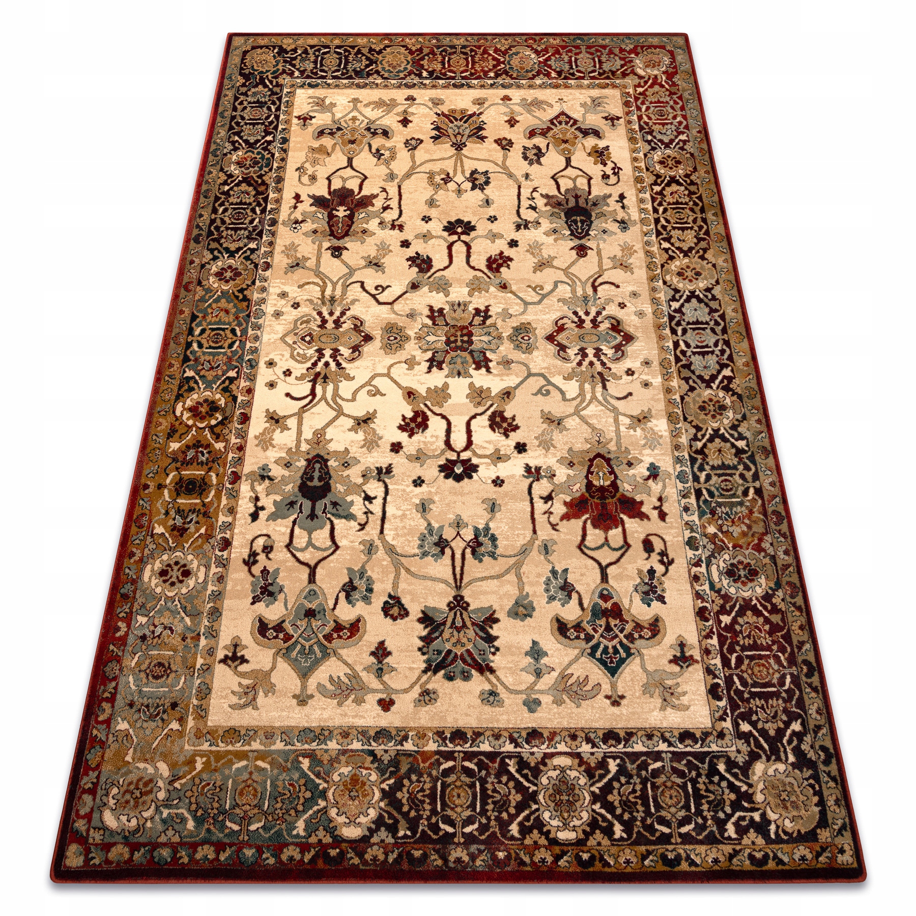 Dywan Do Salonu wełna Polonia Bodrum Ornament ramka j.rubin 235x350 cm