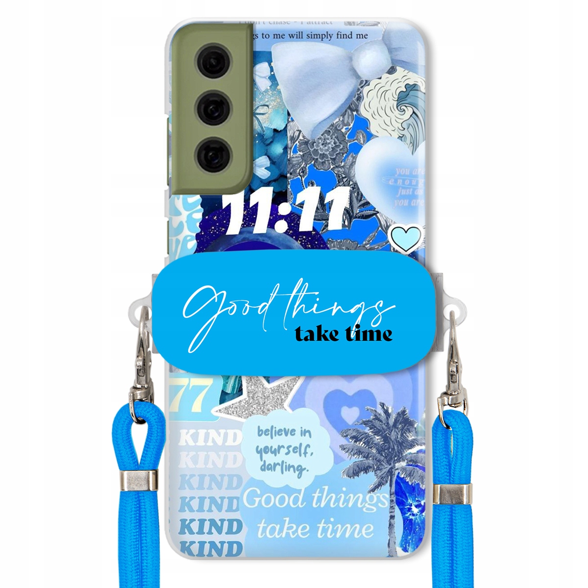 Puzdro pre Samsung S21 Fe Držiak Crossbody vodítko Good Things Sea Lata
