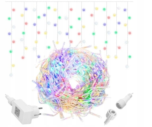 Flash Rampouchy Led 1000 Diod 44 M Multicolor Vánoční Venkovní Silný Kabel