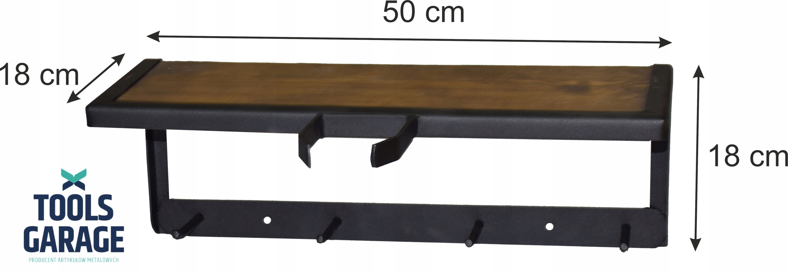 WIESZAK UCHWYT Z PÓŁKĄ NA KOSA PODKASZARKA Marka Tools-Garage