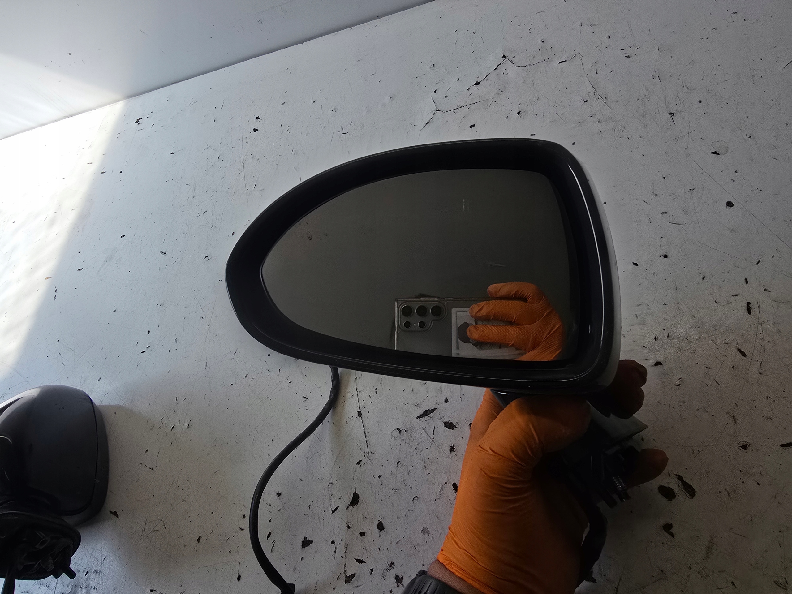 OPEL CORSA E mirror left 3 PIN Z22C ANGIELSKIE UK