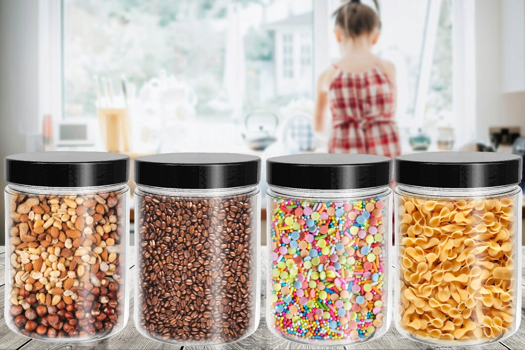 Słoik pojemnik plastikowy makaron 1L 1000ml x1 CZ na żywność z nakrętką EAN (GTIN) 5904157421228