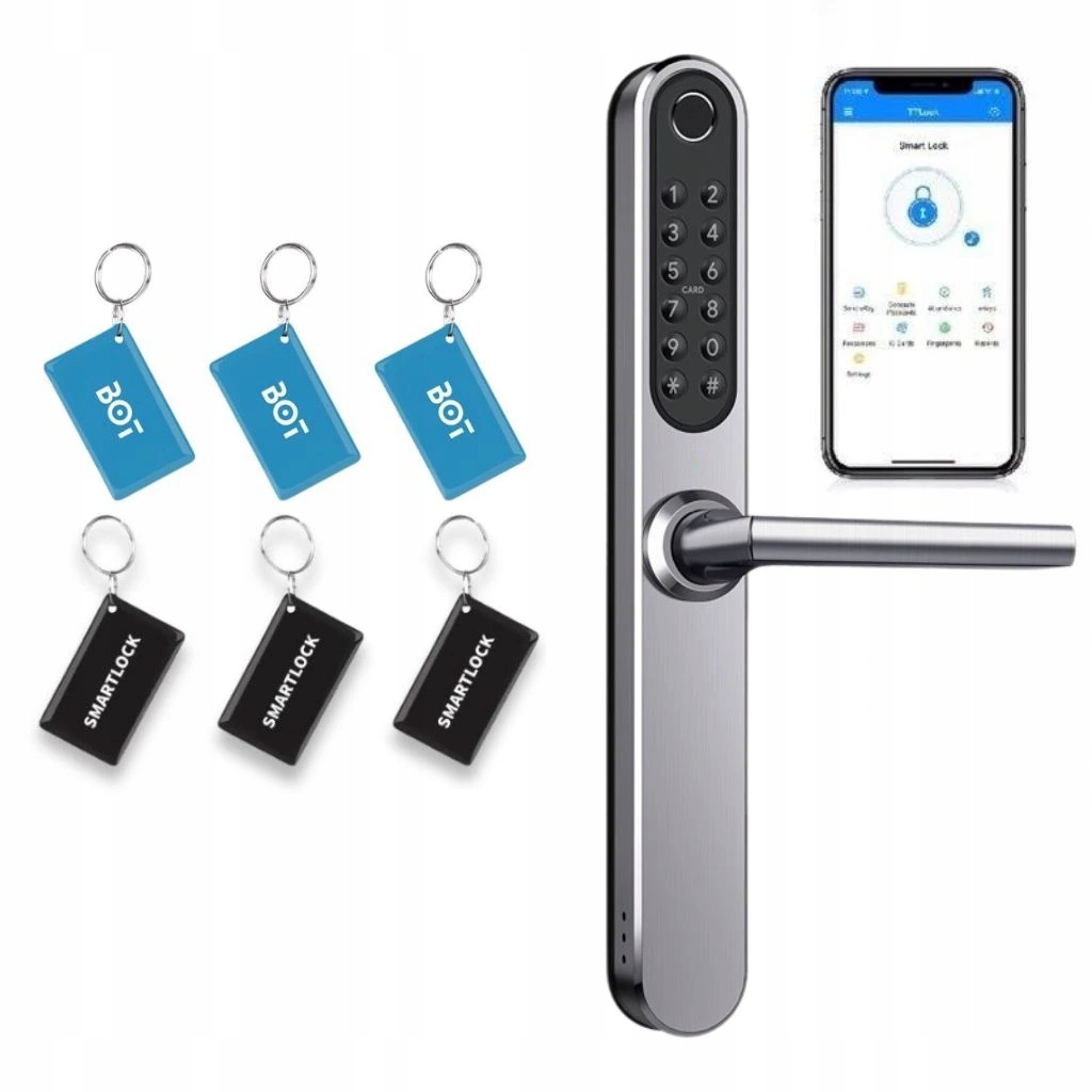 Bot Chytrá kľučka TTLock H1P s tlačidlami strieborná bez cylindrickej vložky