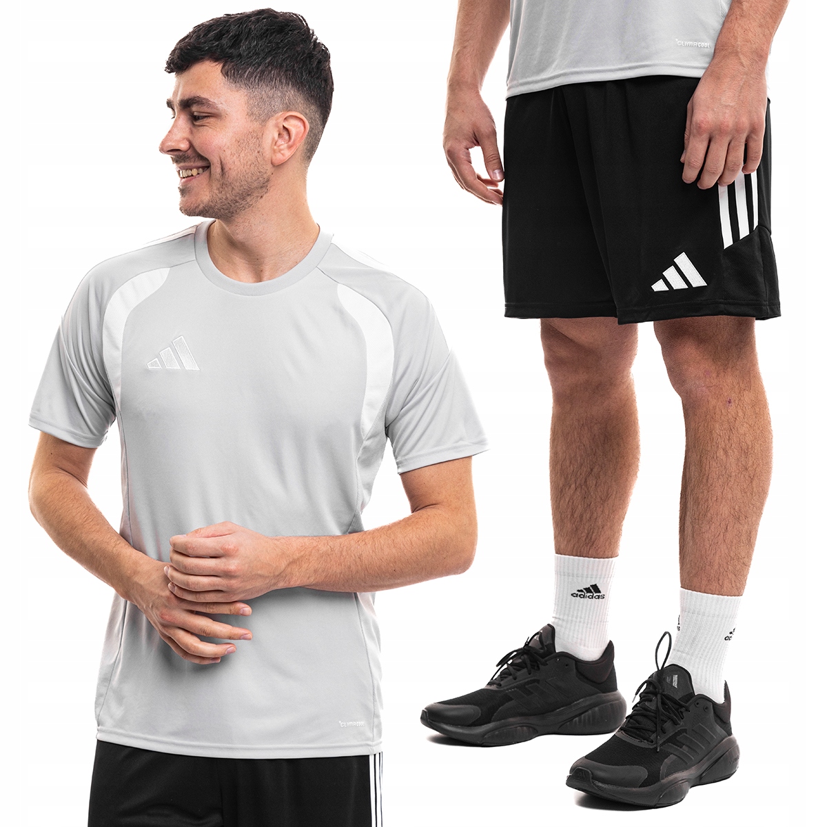 Strój Piłkarski adidas Tiro 26 Zestaw Koszulka Spodenki League Szary r. L