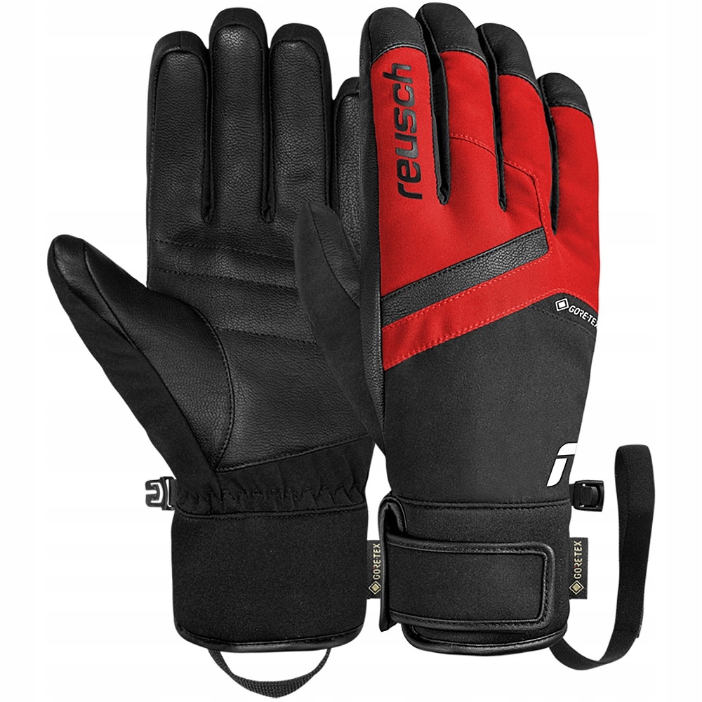 Rękawice zimowe Reusch Booster Gore-tex Extra Warm black red 7,5 S/m