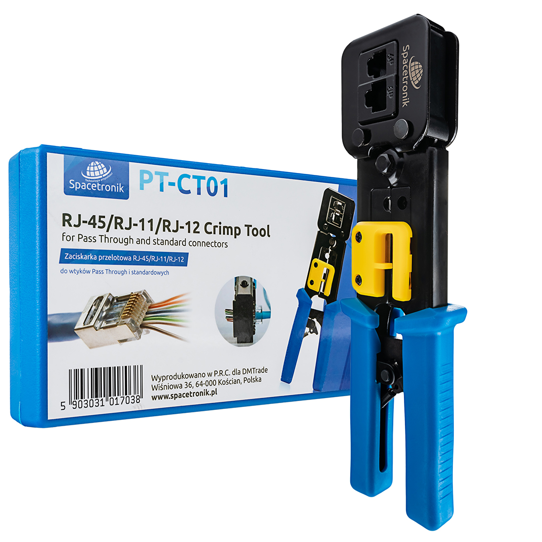 

Zaciskarka przelotowa Spacetronik PT-CT01 RJ45 12
