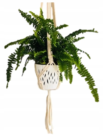 

Kwietnik Wiszący Makrama Ze Sznurka Styl Boho Eco
