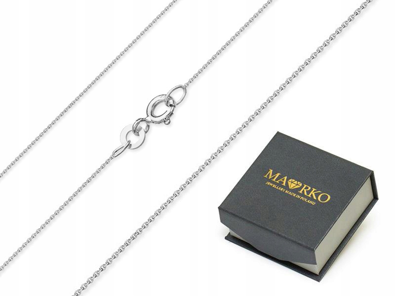 Bílo Zlatý Řetízek Ankier 585 pro přívěsky 40 cm