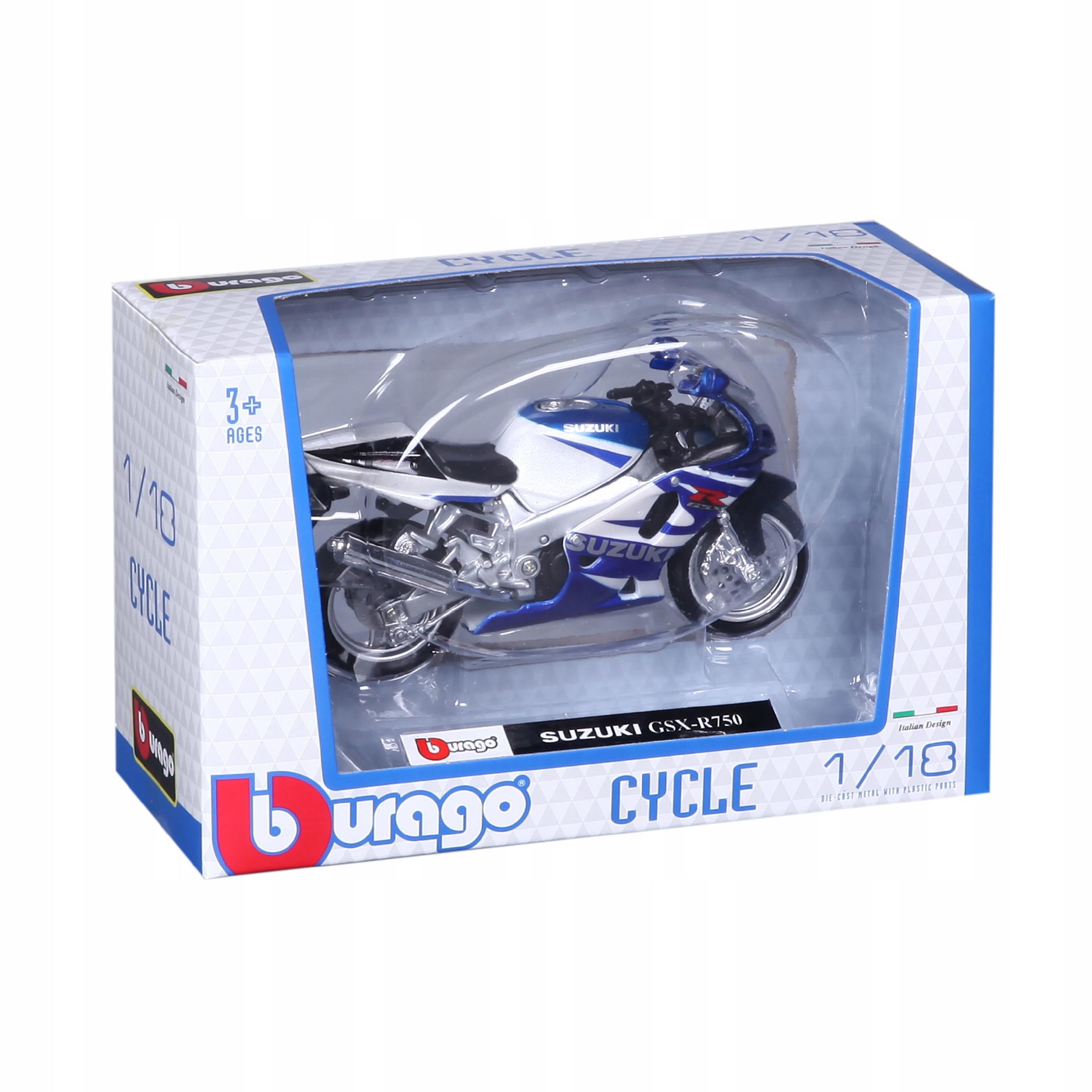 

Motocykl Suzuki GSX-R750 1:18 Bburago 51008