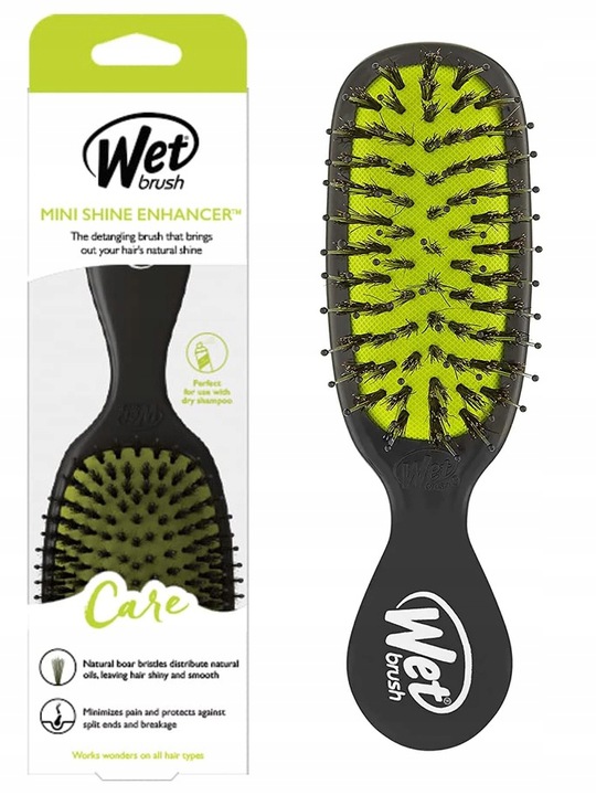 

Wet Brush Mini Shine Enhancer Black Lime szczotka