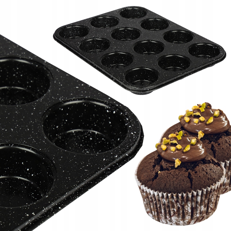 

Blacha forma do pieczenia babeczek muffinki 12szt