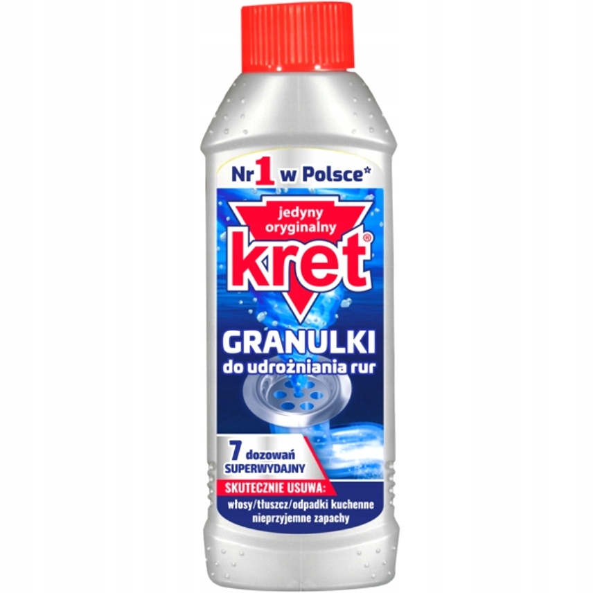 

Kret Granulki Do Udrożniania Rur Syfonów 280G