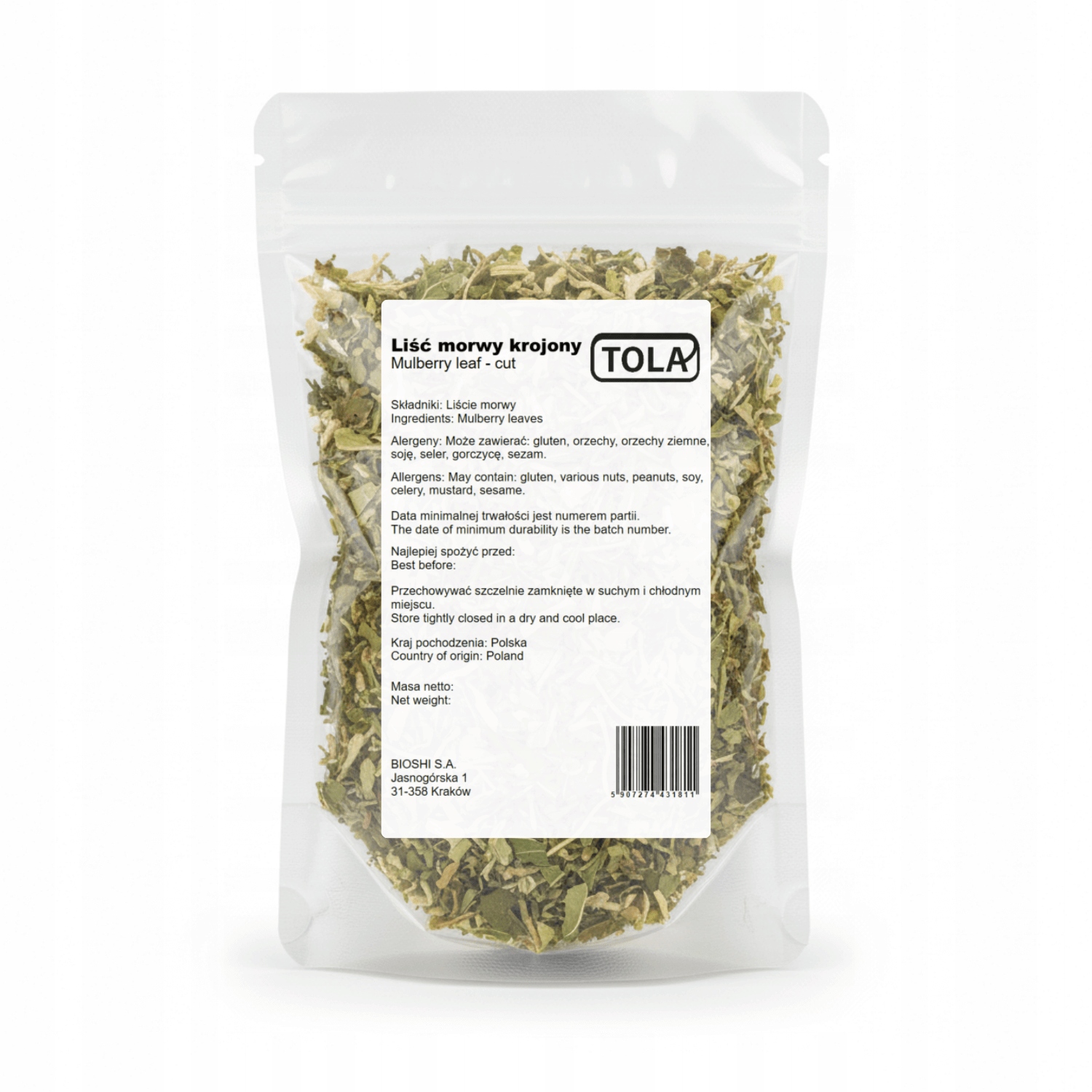 Levně List moruše krájený 5 kg – bylina na čaje a nálevy, vysoká kvalita Tola