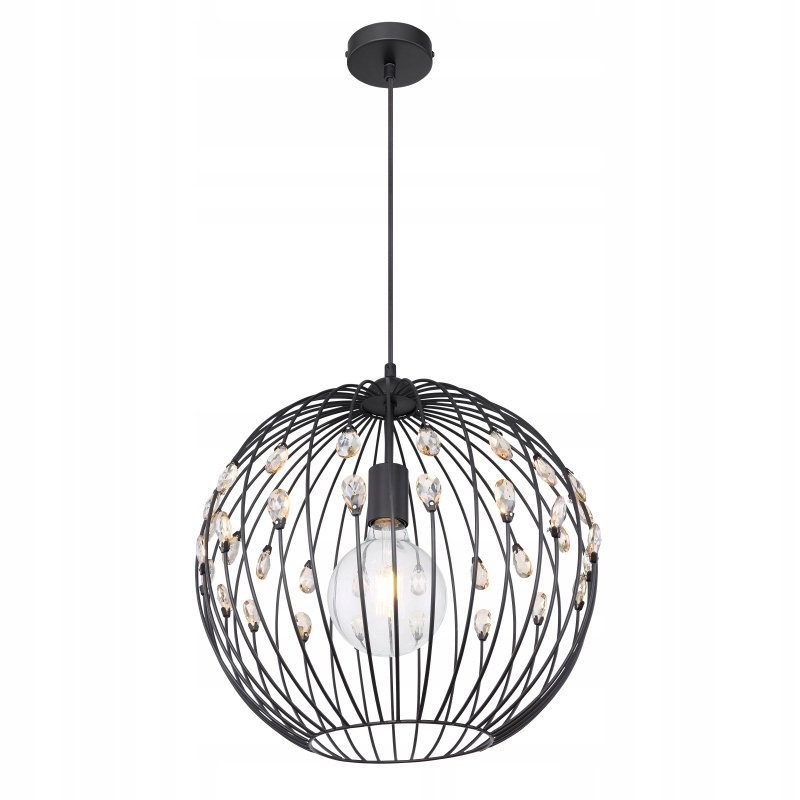 Drôtená Guľa S Kryštálmi Lampa Globo Hanako