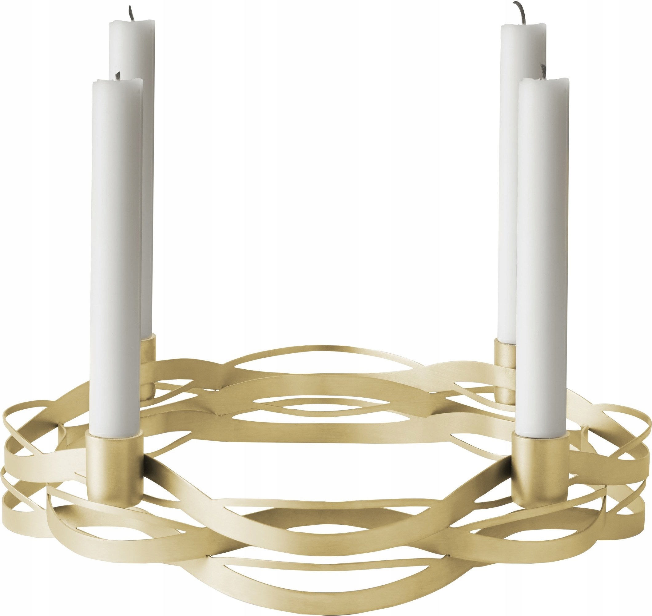Stelton Tangle Adventný svietnik Mosadz zlatý