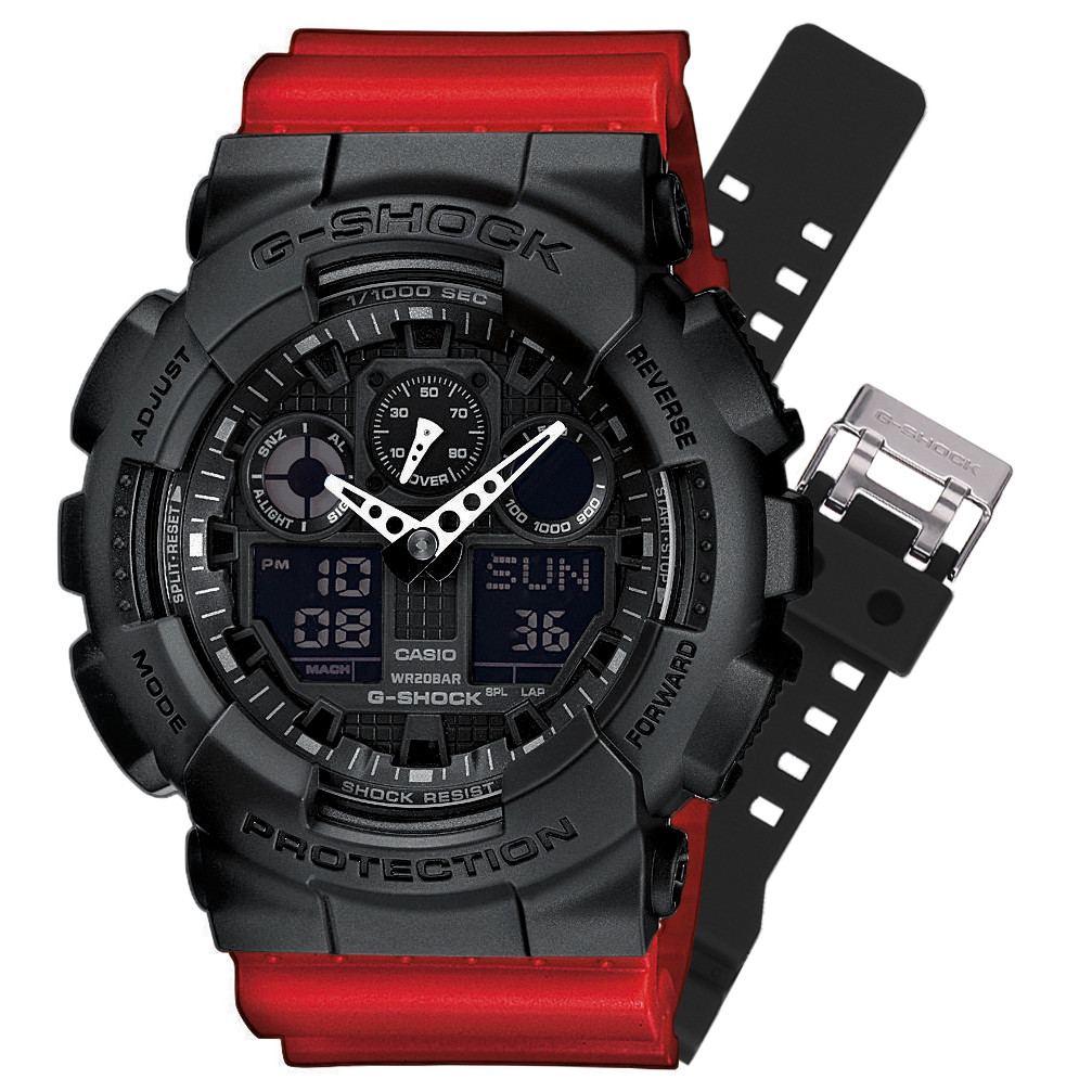 Hodinky Casio G-Shock Set GA-100-1A1ER Řemínek 10395226 20BAR
