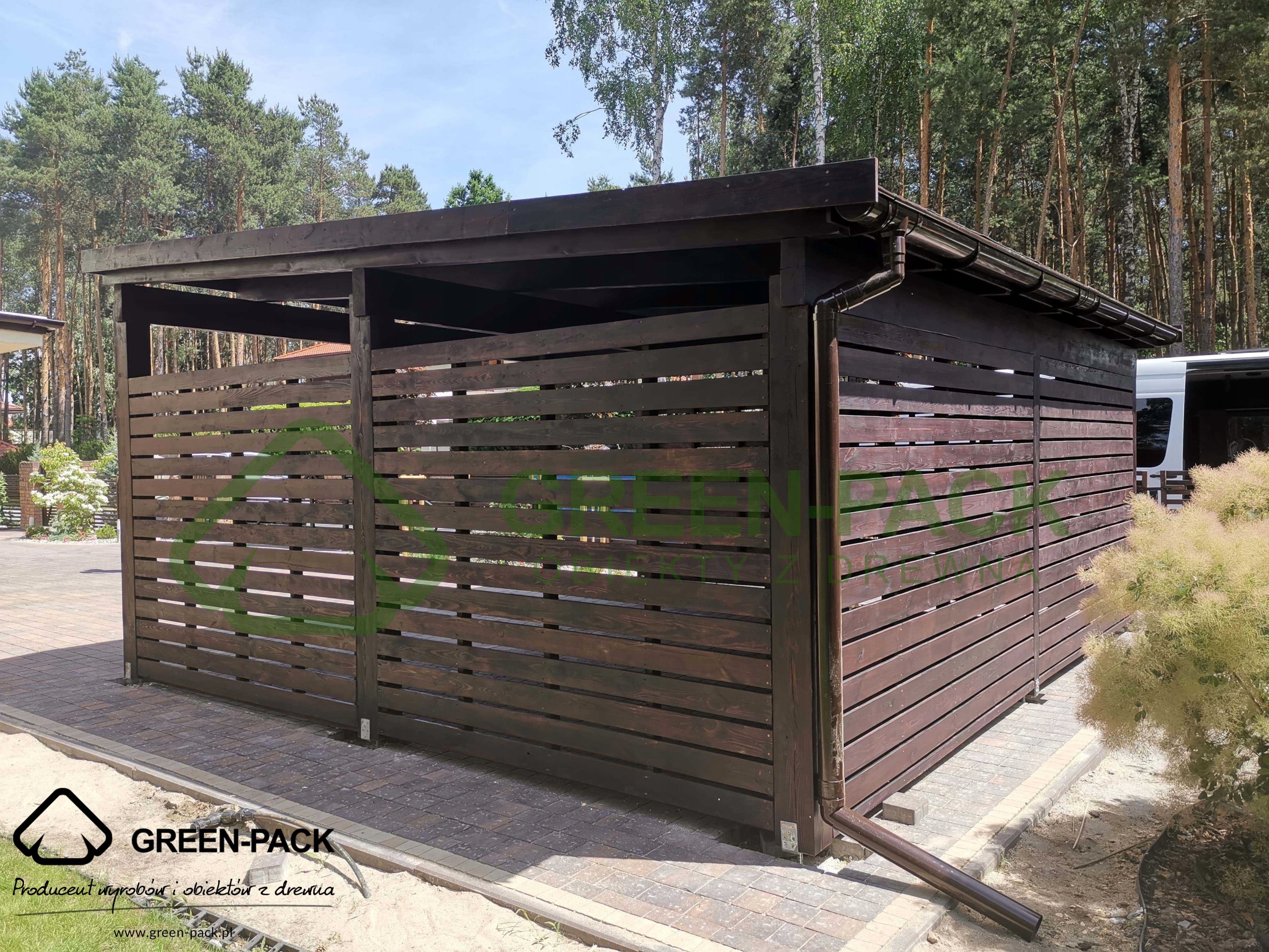 Duża WIATA Garażowa Samochodowa PRODUCENT Długość 5 m