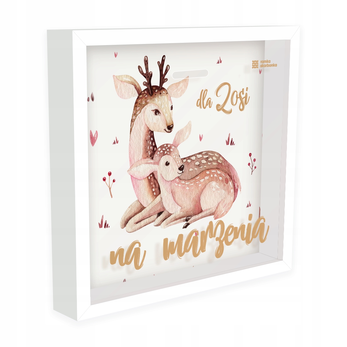 RAMKA SKARBONKA – VINTAGE SARENKI – NA URODZINY NA ROCZEK DLA DZIEWCZYNKI