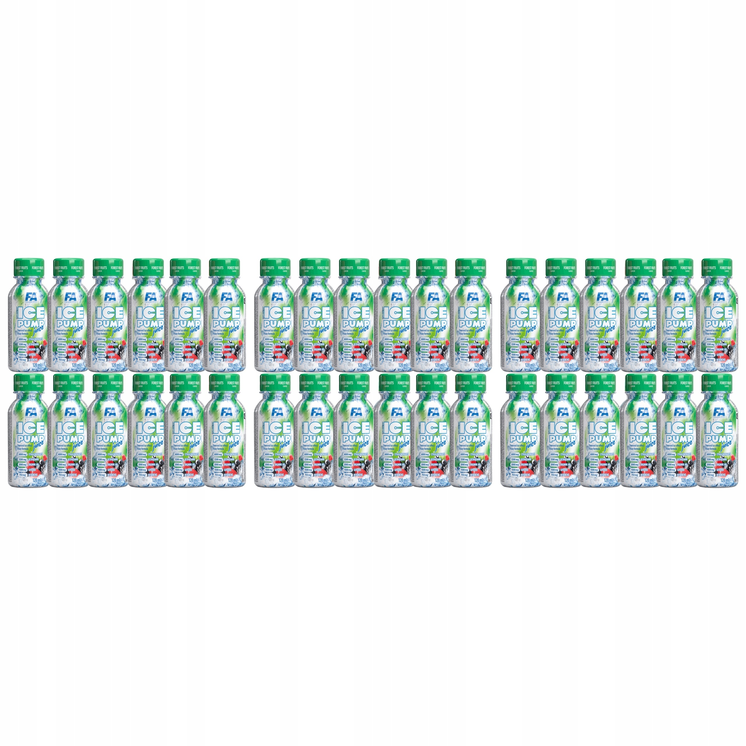 3x Pump Juice Citrulin Kofein Beta-Alanin Pre-Workout 12x120 ml Fa