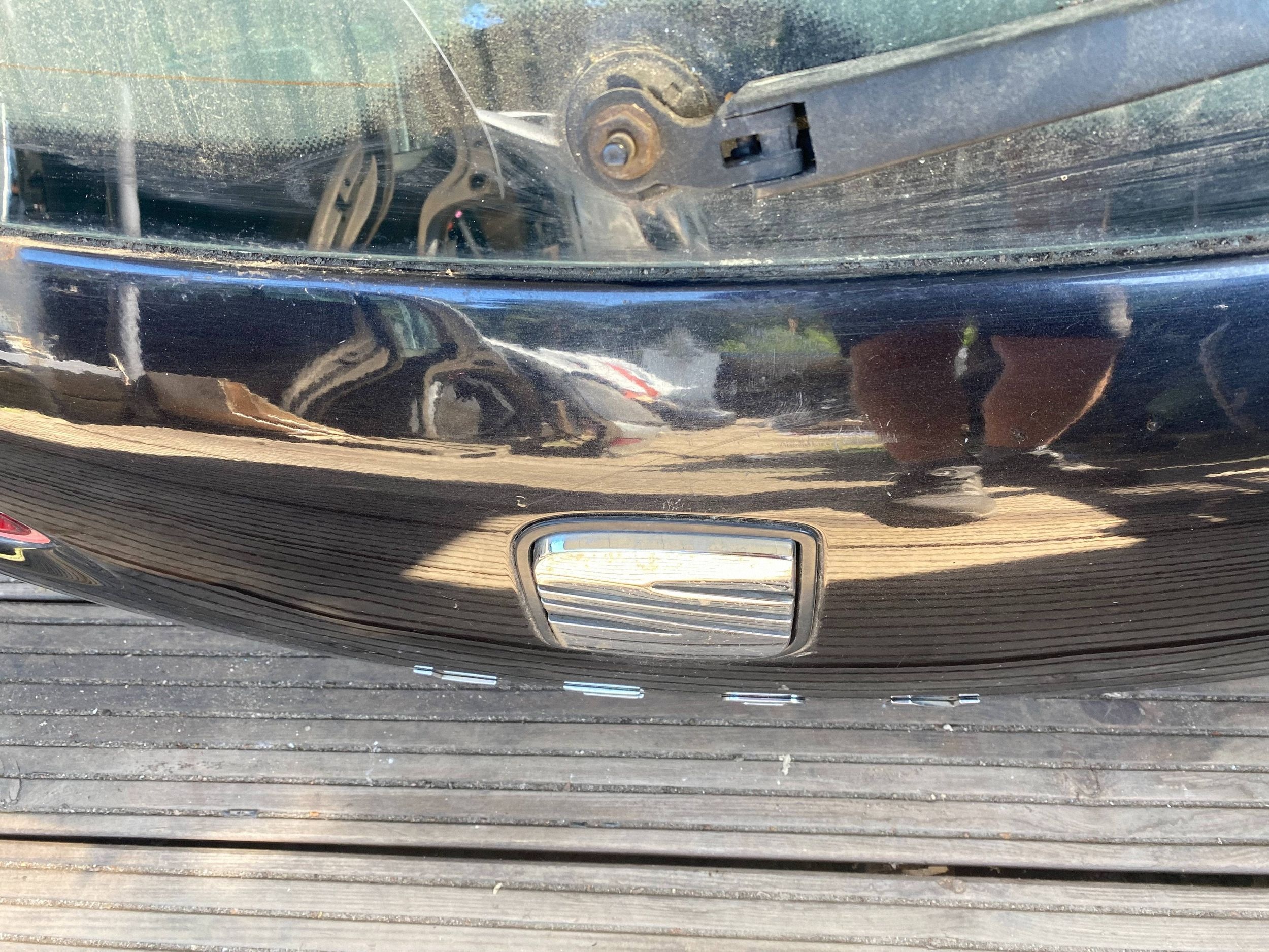 SEAT LEON II complete trunk door boot rear part rear black