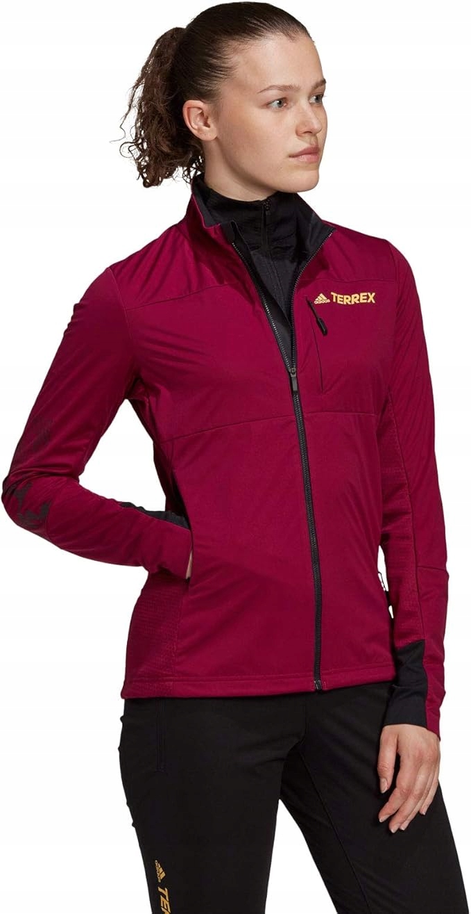 Damska kurtka sportowa turystyczna do biegania Adidas Agr XC J W Terrex fioletowy Xs