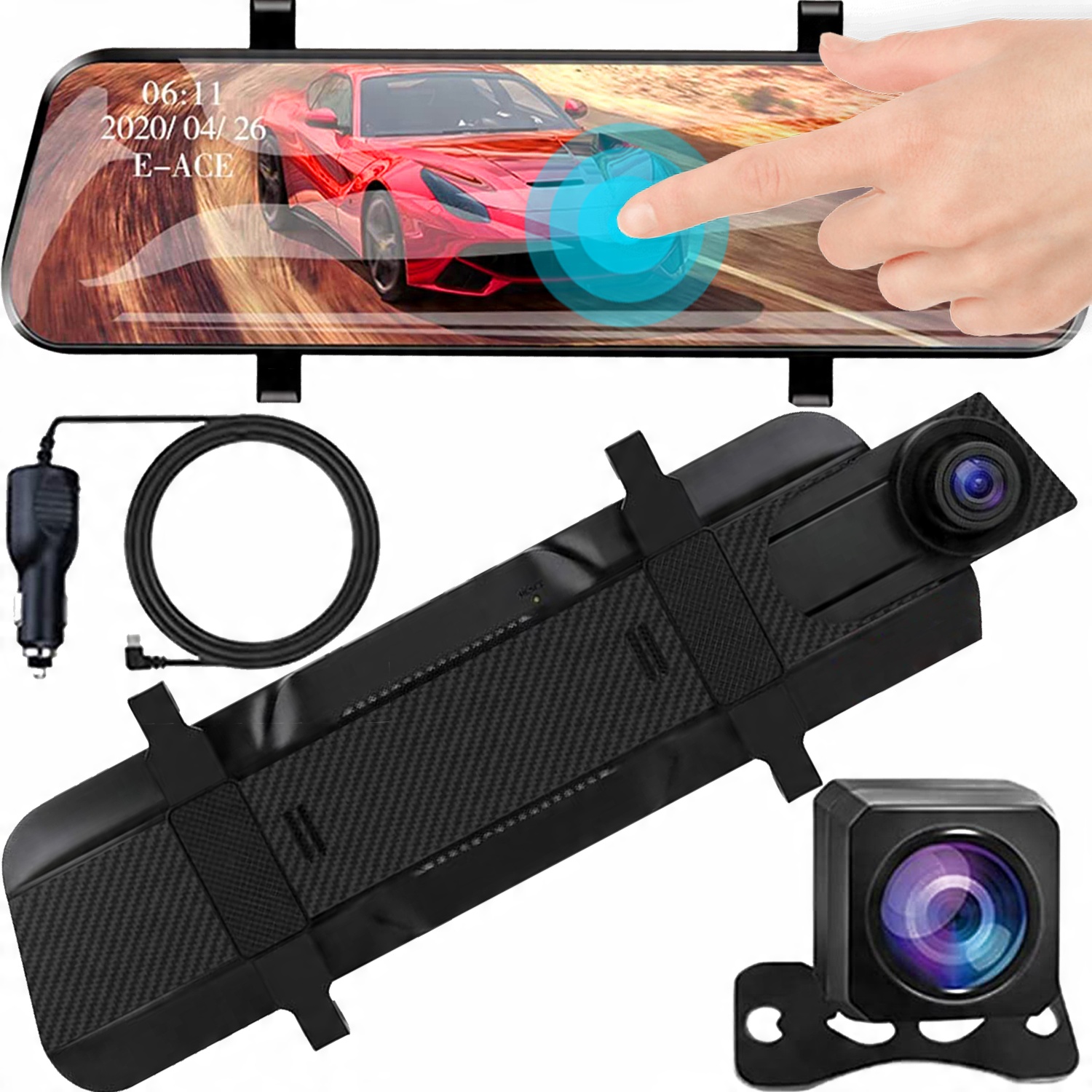 

Wideorejestrator Jazdy 1440P Dotykowy Ekran 10''