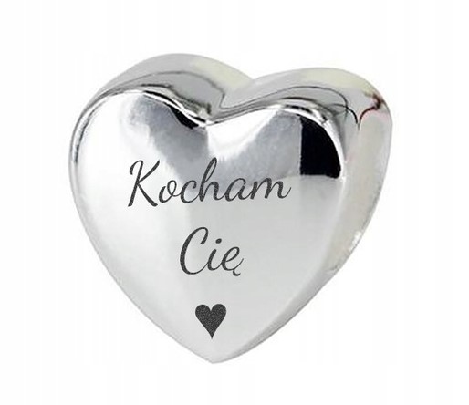 

Charms srebro 925 Kocham Cię zawieszka beads
