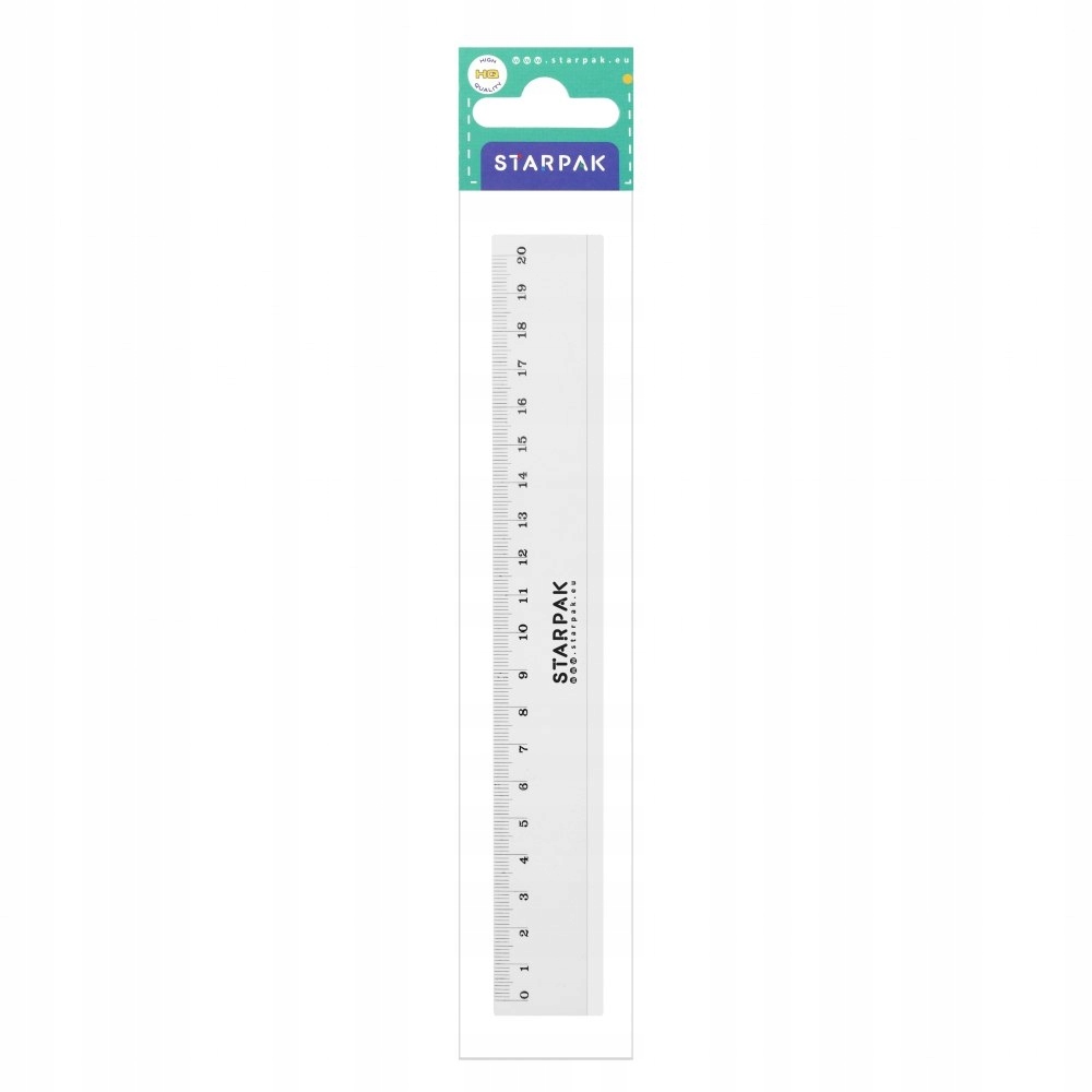 LINIJKA PLASTIKOWA 20CM STARPAK 447743 STARPAK