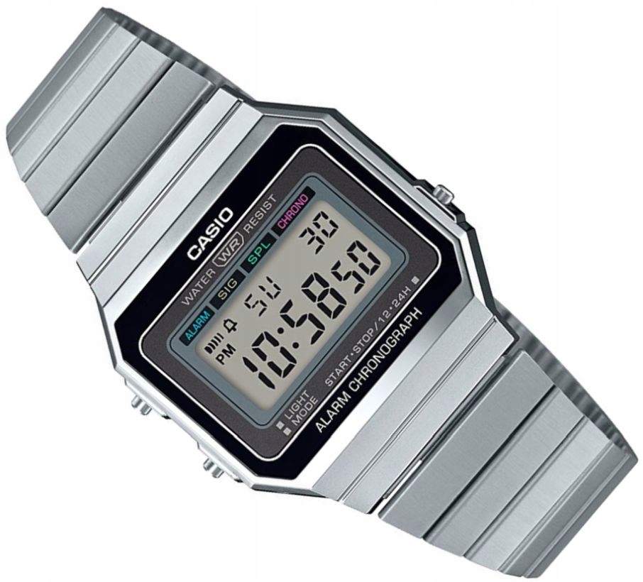 Digitální Hodinky Casio A700WE-1AEF Retro Klasika Tenké S Podsvícením