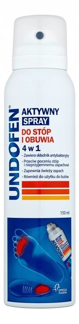 

Undofen Aktywny spray do stóp i obuwia 4 w 1 150ml