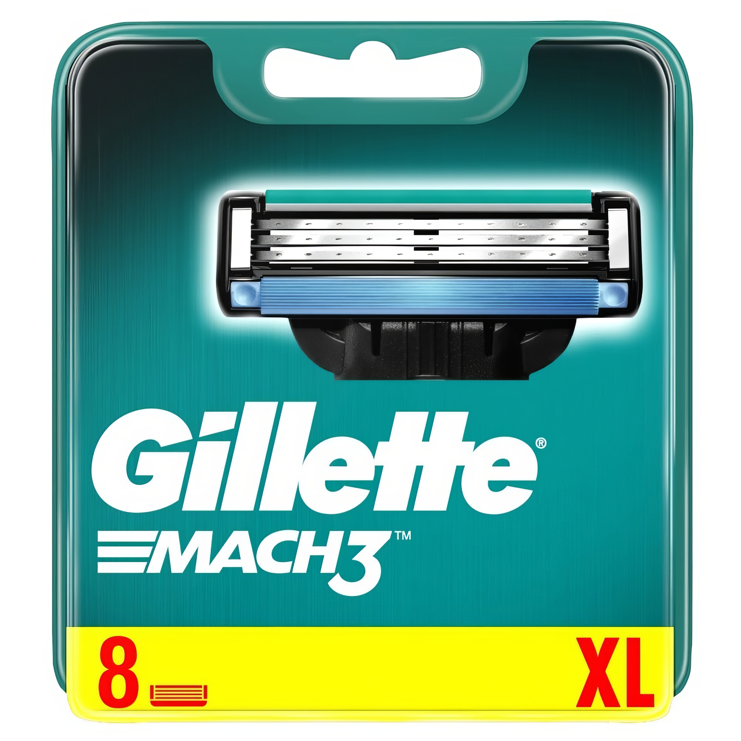 Gillette Mach3 Náhradní břity pro muže, 8 kusů