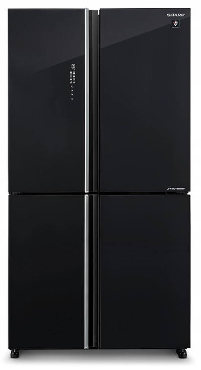 Chłodziarko-zamrażarka Sharp SJ-GP780D-BK czarne szkło