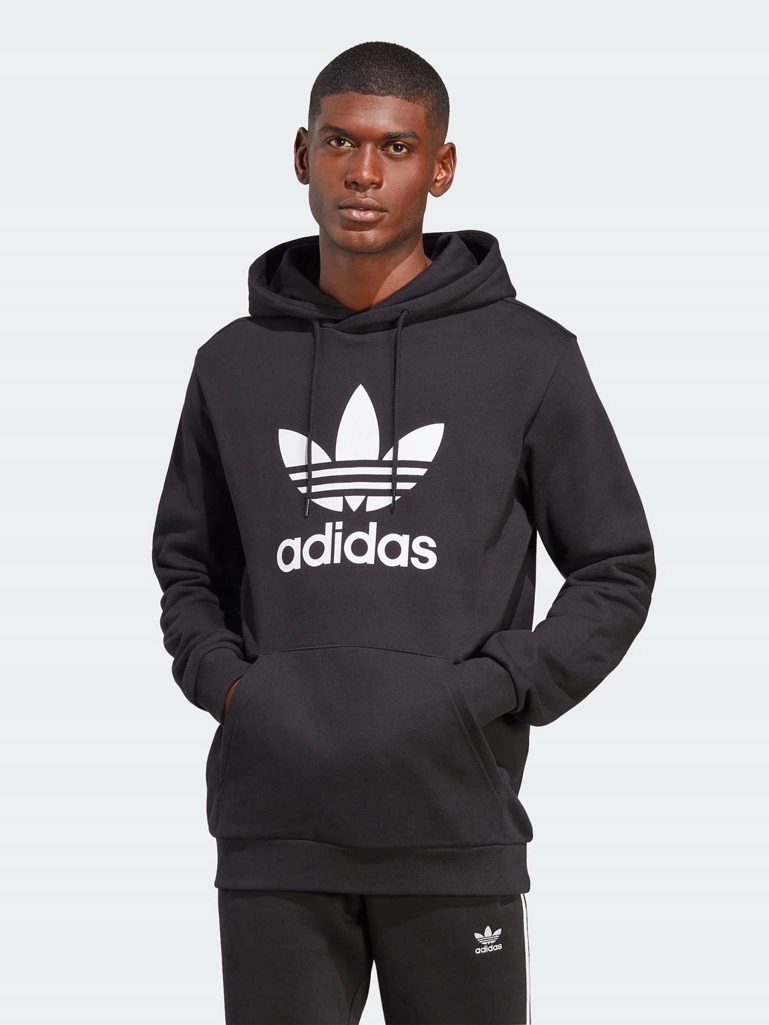 Pánská mikina Adidas Trefoil Hoodie černá IA4883