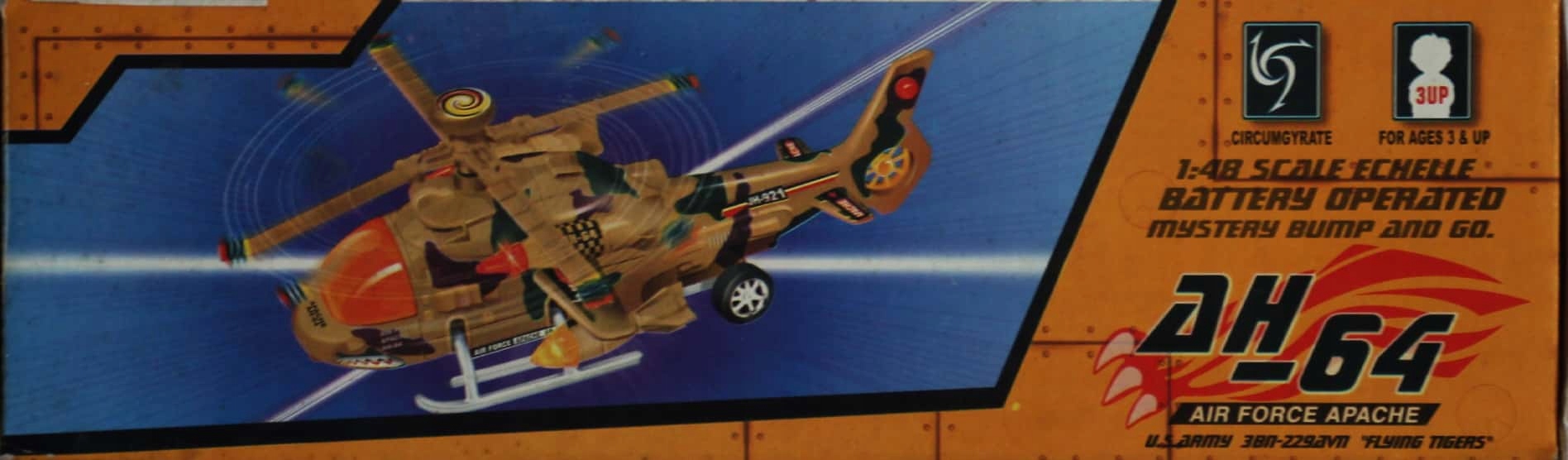 Zabawka HELIKOPTER 1:48 Air Force Apache Rodzaj helikoptery