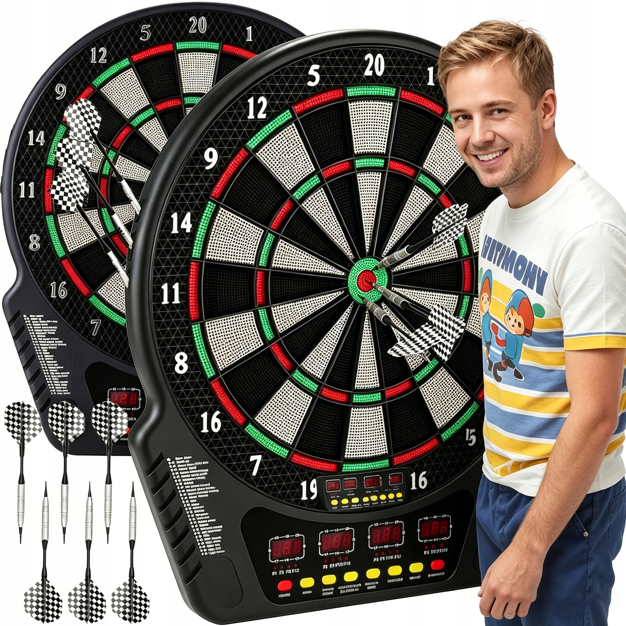 Elektronický Terč Pro Automatické Bodování 6 X Měkké Šípy