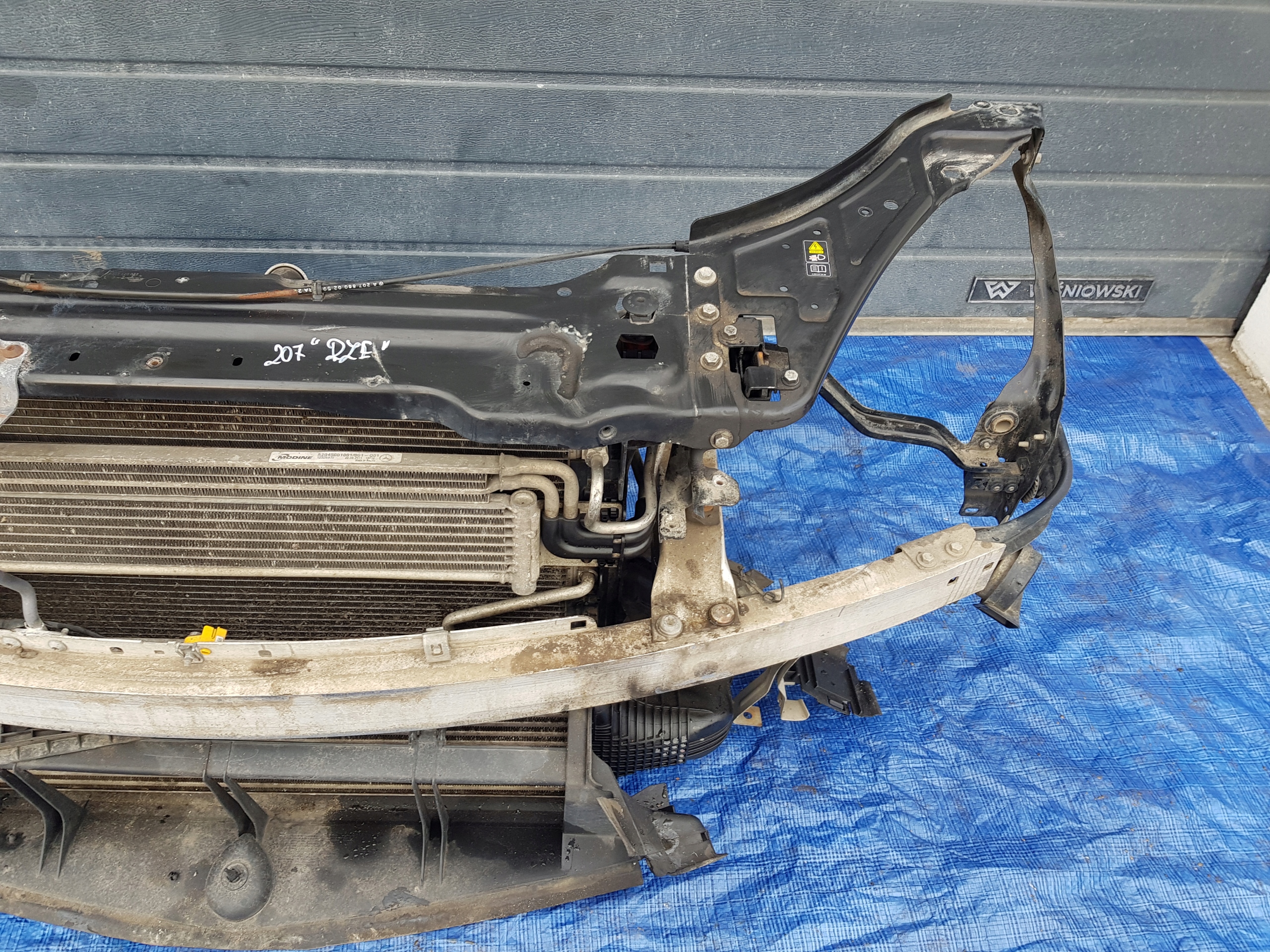 support panel for radiators radiator MERCEDES W207 3.0 CDI AUTOMAT