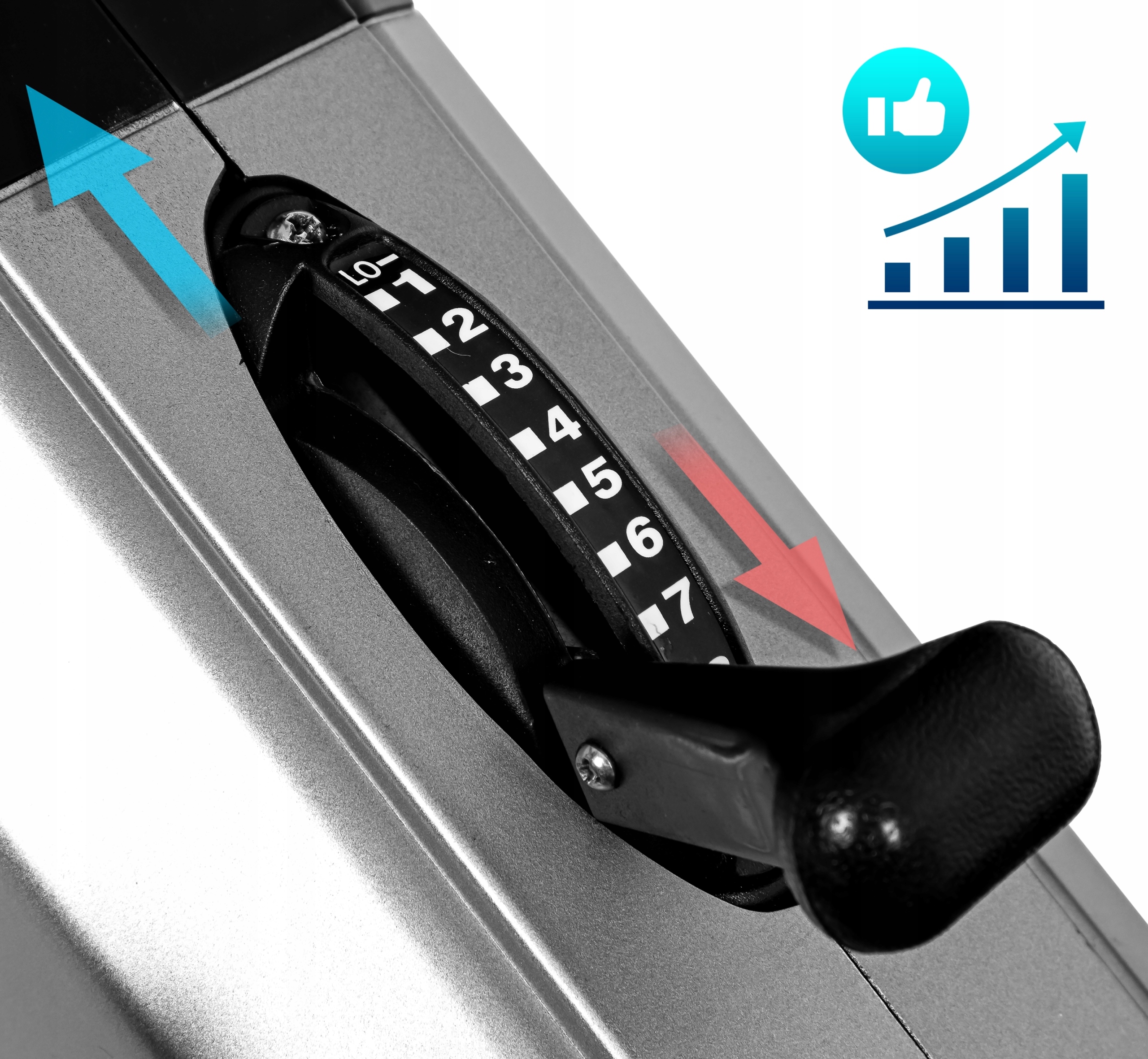 WIOŚLARZ powietrzny magnetyczny HILUX ergometr WIOŚLARSKI FITShow SKŁADANY Waga produktu 35 kg