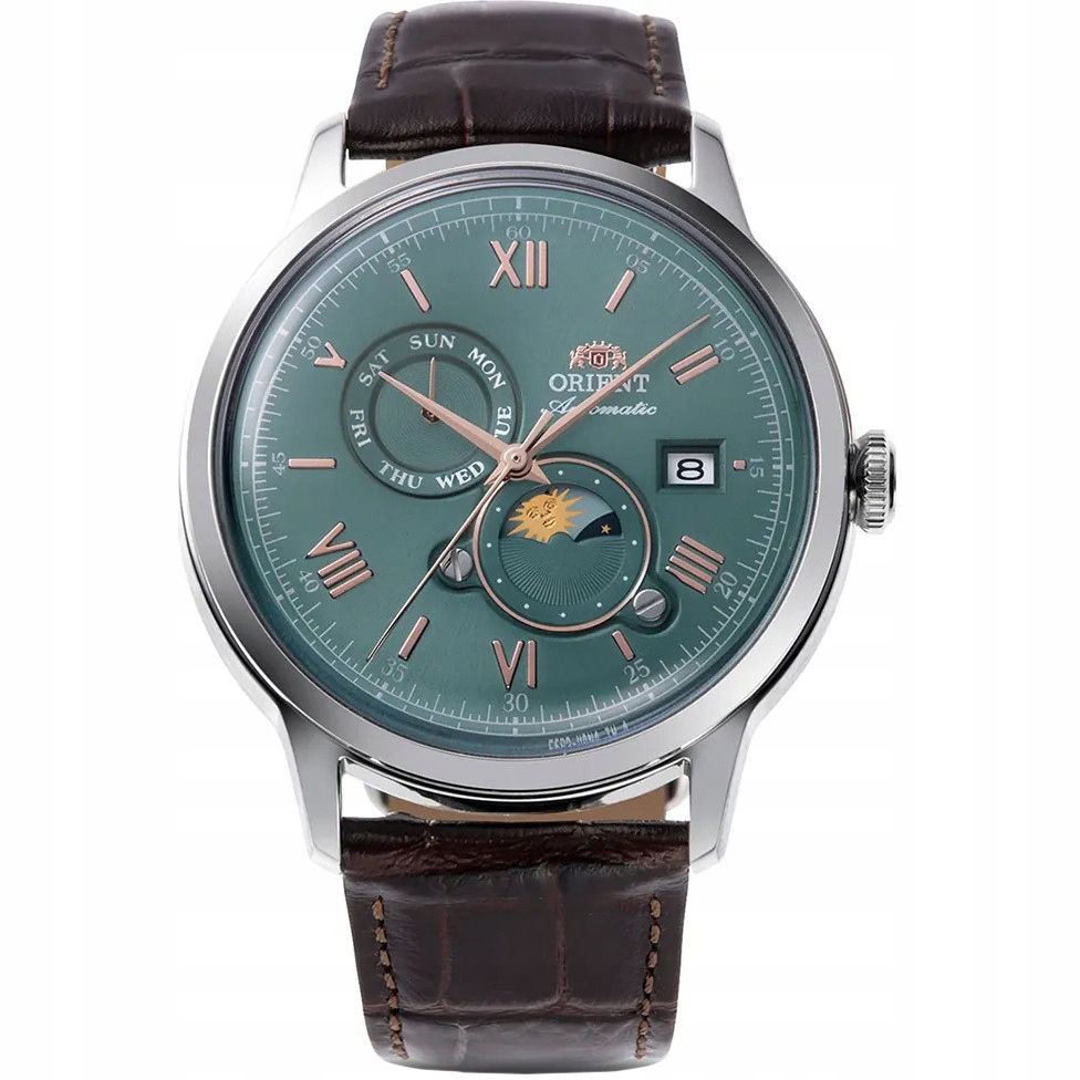 Pánské Hodinky Orient RA-AK0805E30B, hnědý řemínek