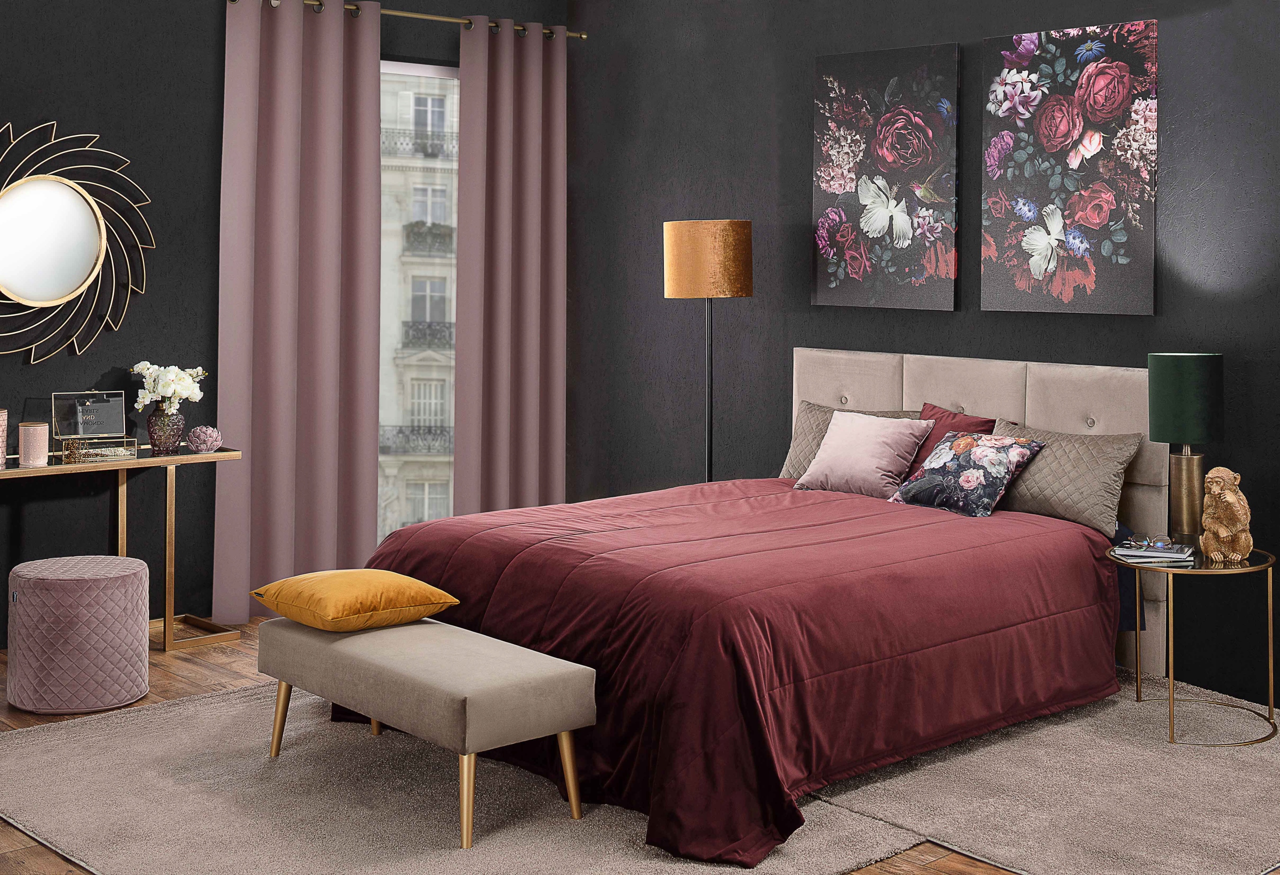 Hotová Roleta plisé Římská Sicílie 80x170 cm červená