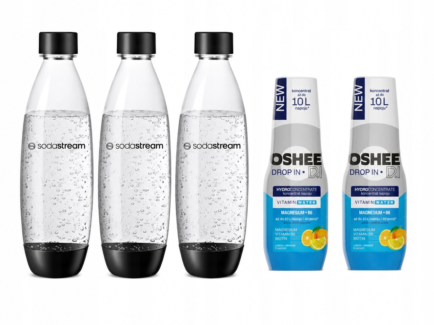 koncentrát Sirup Oshee DI x2 Lahve Do Saturatoru SodaStream Fuse 1L x3