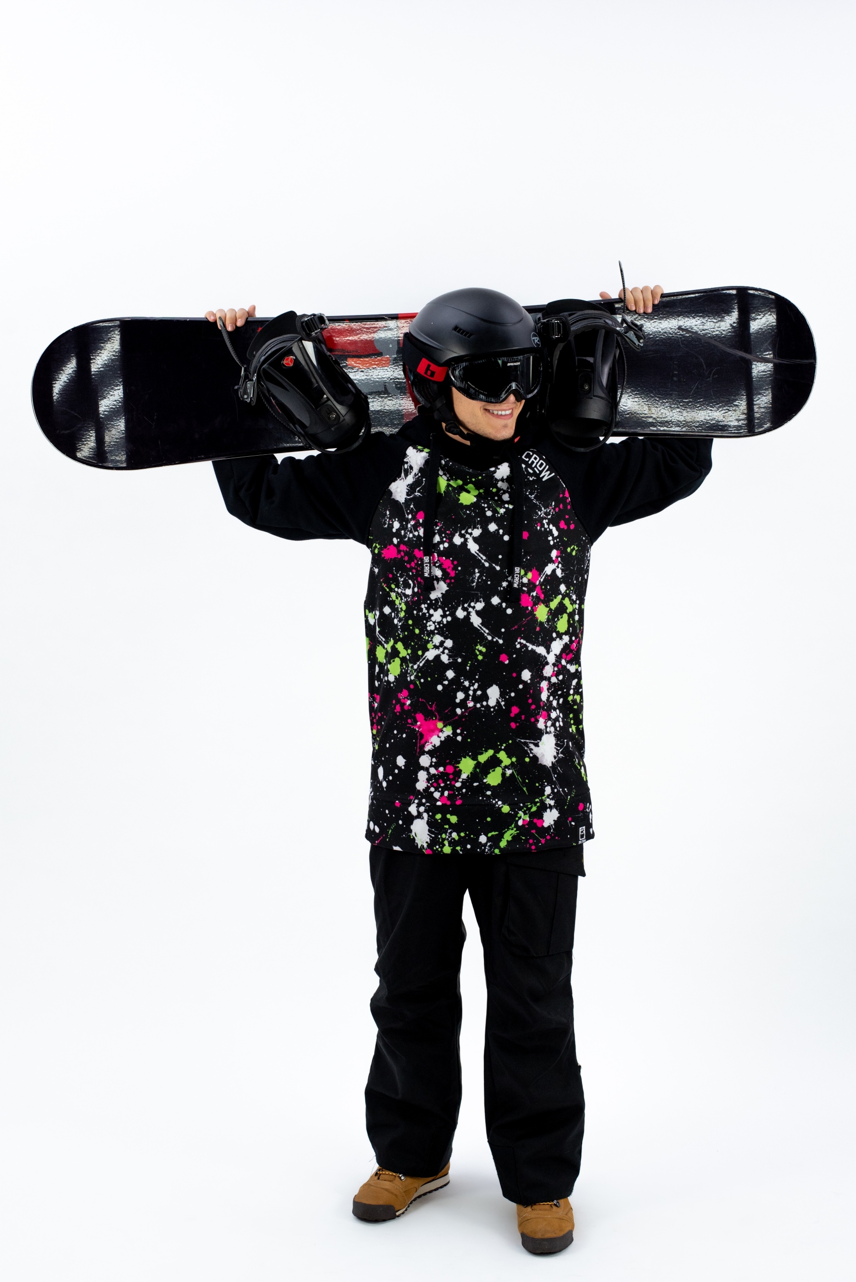 Męska Bluza Snowboardowa Paint Drop S Materiał dominujący inny