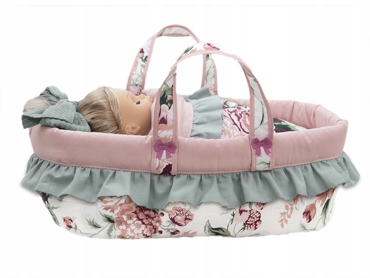 

Nosidełko 45cm z Pościelą dla lalek Bez Lalki