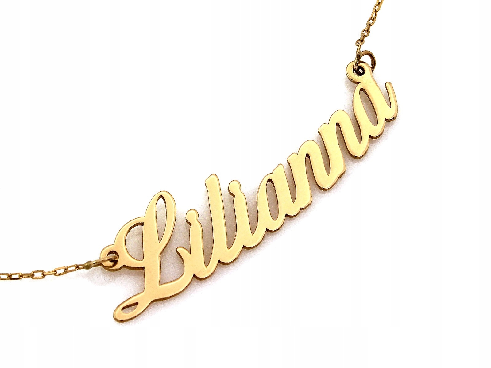 Zlatý náhrdelník 585 s jménem Lilianna 49 Cm celebrity