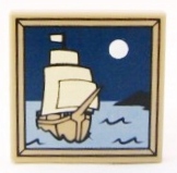 

Lego płytka 2x2 statek obraz c. piask 3068bpb0408