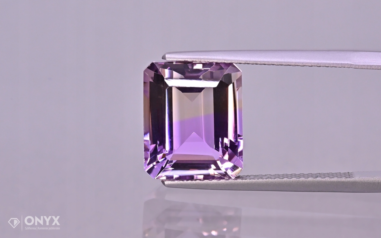 Ametrin fazetovaný oktagon 12x10 mm