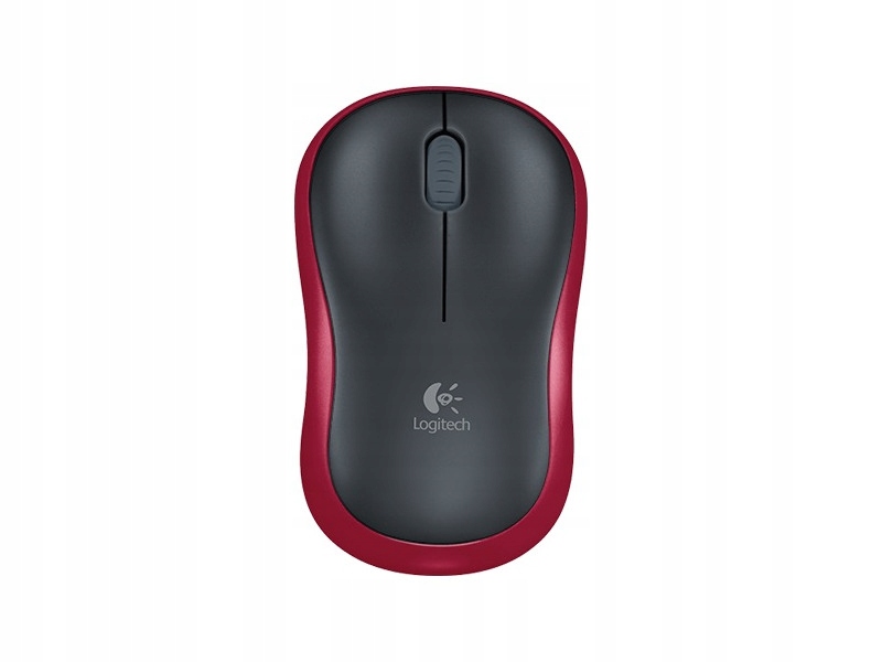 Mysz LOGITECH M185 Czerwony 1000 DPI