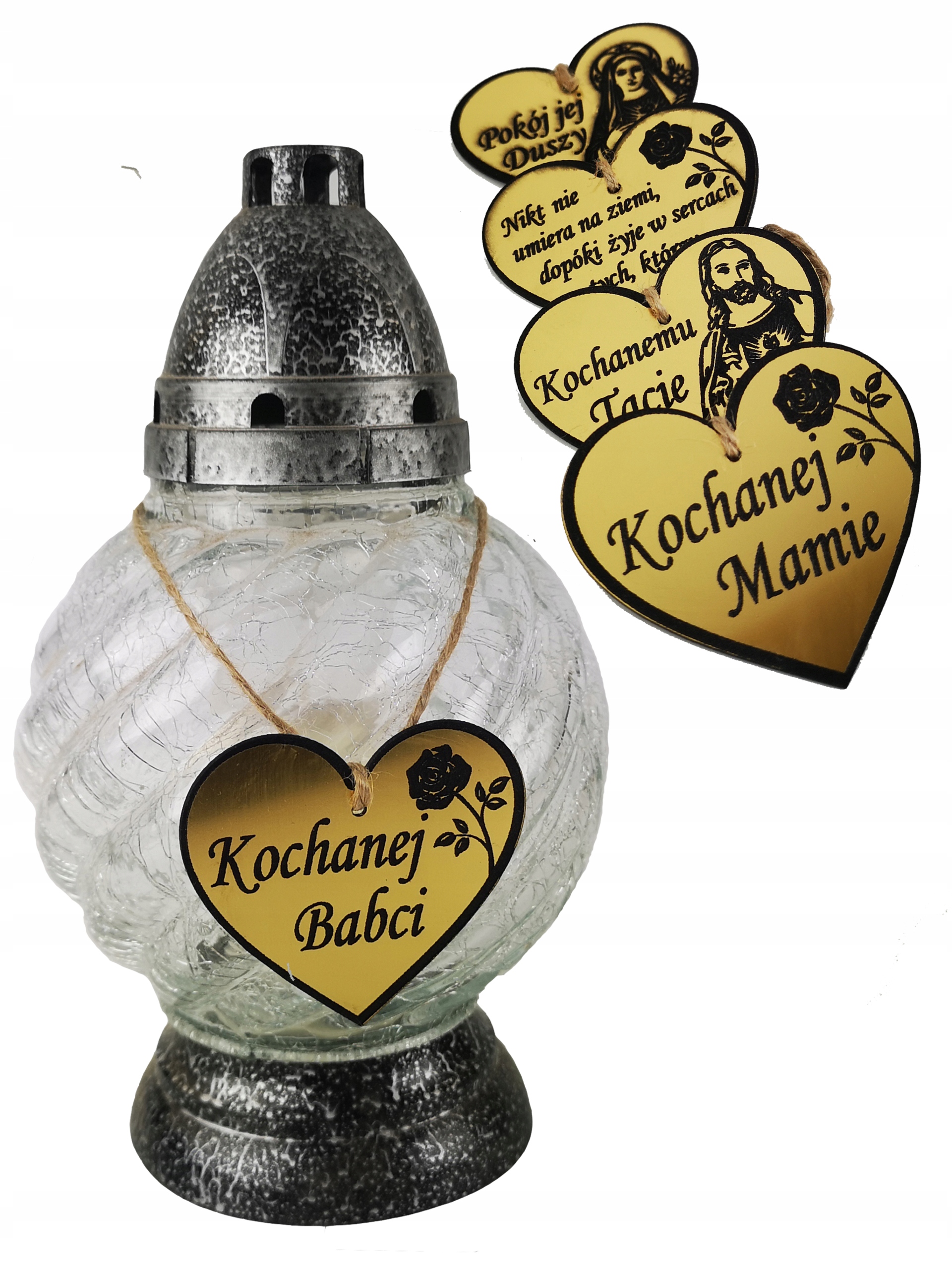 

Zawieszka na znicz Grób grawer złota