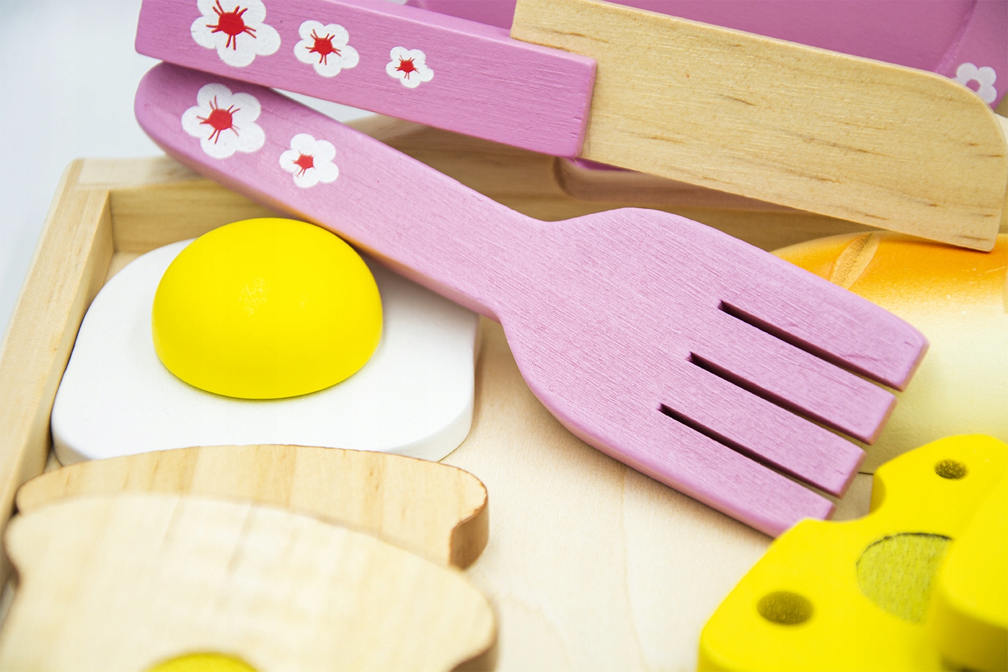 Drewniany Zestaw Śniadaniowy Dla Dzieci Taca Marka 4iQ Group