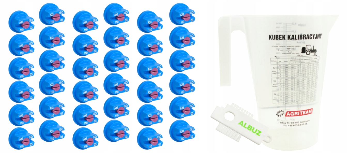 КОМПЛЕКТ НАСАДОК ДЛЯ БАЛКИ 18M AXI 110 03 ALBUZ + БЕСПЛАТНО