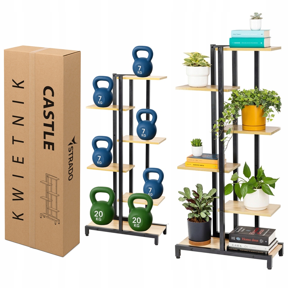 Stojan na kvety kovový, čierny stojan na kvety